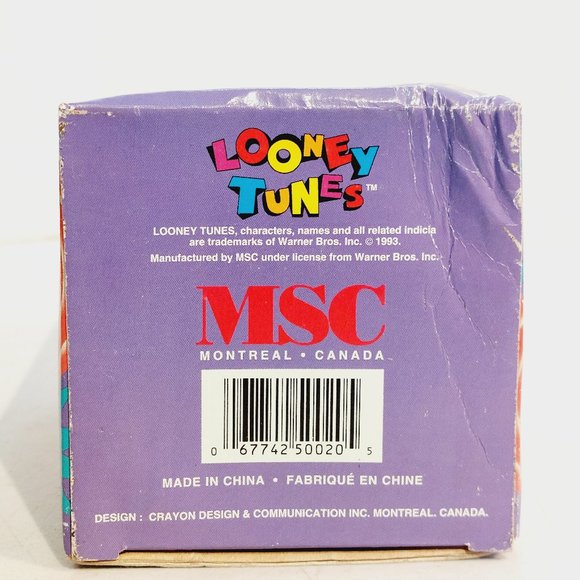 Vtg 1993 Looney Tunes Bugs Bunny Coffee Mug & Personal-sized Mat - Picture 3 of 4